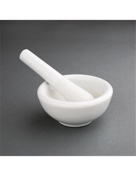 Vogue Porcelain Pestle and Mortar