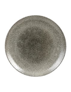 Churchill Studio Prints Raku Round Coupe Plates Quartz Black 288mm
