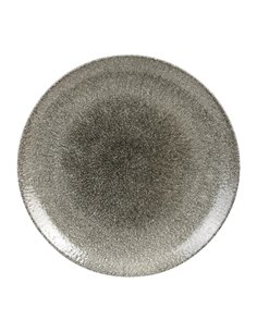 Churchill Studio Prints Raku Round Coupe Plates Quartz Black 288mm