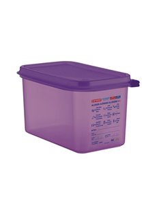 Araven Polypropylene 14 Gastronorm Food Storage Container Purple 43L