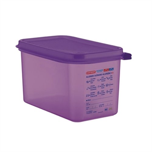 Araven Polypropylene 14 Gastronorm Food Storage Container Purple 43L