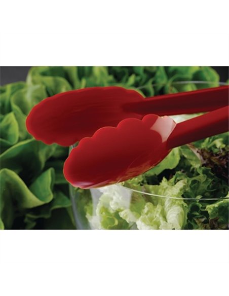 Matfer Exoglass Tongs Red 9"