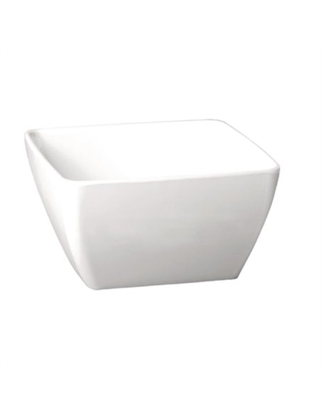 APS Pure Melamine White Square Bowl 250mm