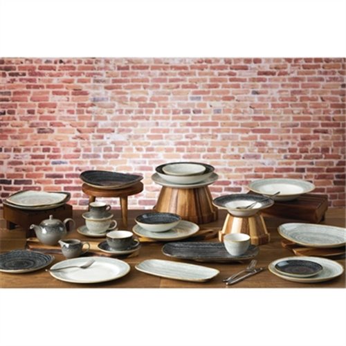 Churchill Studio Prints Homespun Charcoal Black Teapot 426ml