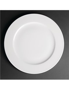 Royal Porcelain Classic White Wide Rim Plates 310mm