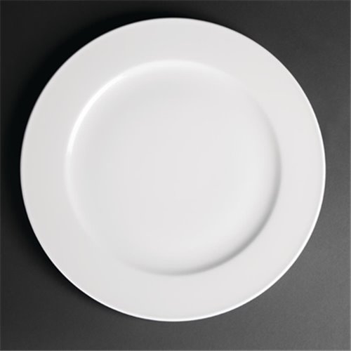 Royal Porcelain Classic White Wide Rim Plates 310mm