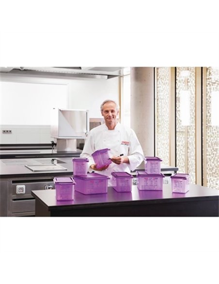 Araven Polypropylene 16 Gastronorm Food Container Purple 26L