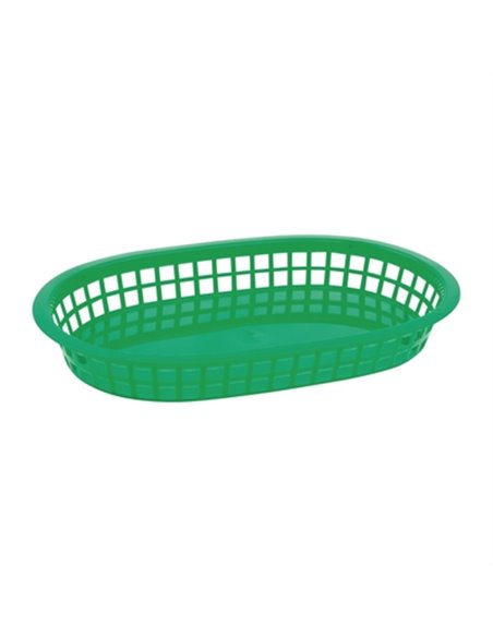 Kristallon Polypropylene Food Baskets Green (Pack of 6)