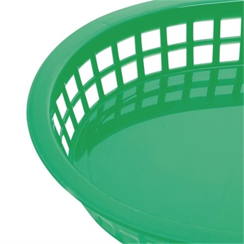 Kristallon Polypropylene Food Baskets Green (Pack of 6)