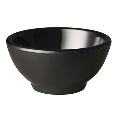 APS Pure Melamine Black Round Bowl 130mm