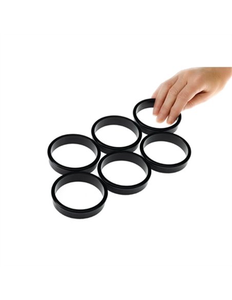 Matfer Exoglass Tart Ring 78(W) x 1.57mm (Pack of 6)