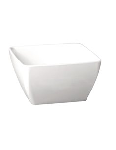 APS Pure Melamine White Square Bowl 125mm