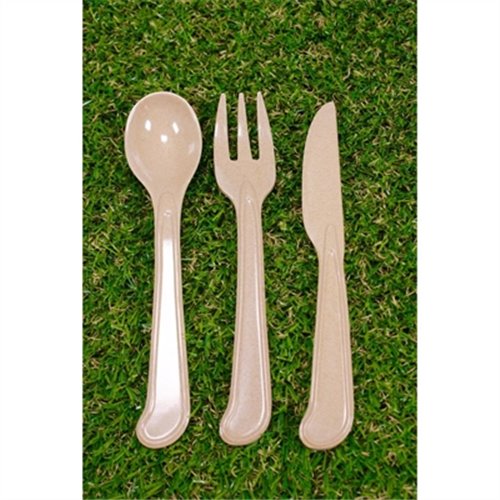 Reusable Rice Husk Cutlery Set