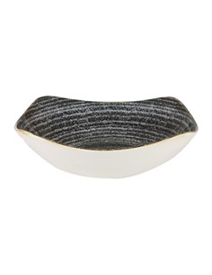 Churchill Studio Prints Homespun Square Bowls Charcoal Black 235mm