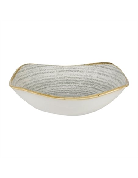 Churchill Studio Prints Homespun Square Bowls Stone Grey 235mm