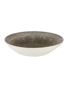 Churchill Studio Prints Raku Round Coupe Bowls Quartz Black 182mm
