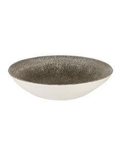 Churchill Studio Prints Raku Round Coupe Bowls Quartz Black 182mm