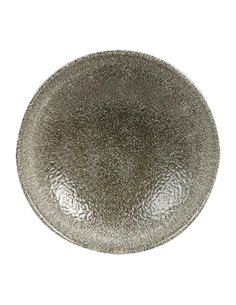 Churchill Studio Prints Raku Round Coupe Plates Quartz Black 165mm