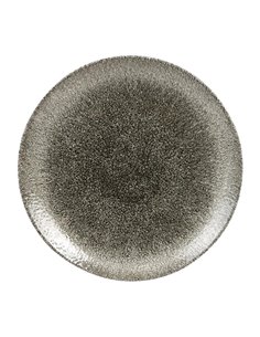 Churchill Studio Prints Raku Round Coupe Plates Quartz Black 260mm