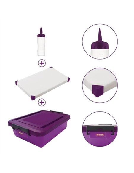 Araven Anti-Allergic Food Prep Kit Purple