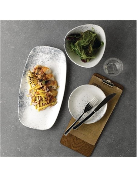 Studio Prints Haze Blue Chefs' Oblong Plate No. 3 11 3/4 x 6 " (Box 12)