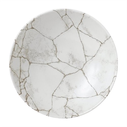 Studio Prints Kintsugi Agate Grey Coupe Bowl 15oz (Box 12)