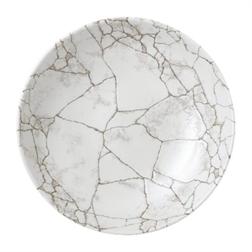 Studio Prints Kintsugi Agate Grey Coupe Bowl 40oz (Box 12)