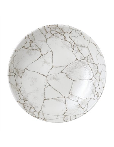 Studio Prints Kintsugi Agate Grey Coupe Bowl 40oz (Box 12)