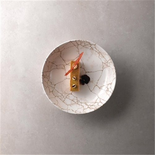 Studio Prints Kintsugi Agate Grey Coupe Bowl 40oz (Box 12)