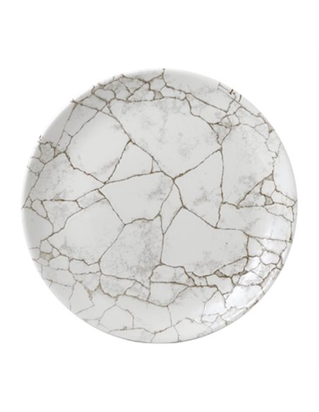 Studio Prints Kintsugi Agate Grey Coupe Plate 11 1/4 " (Box 12)