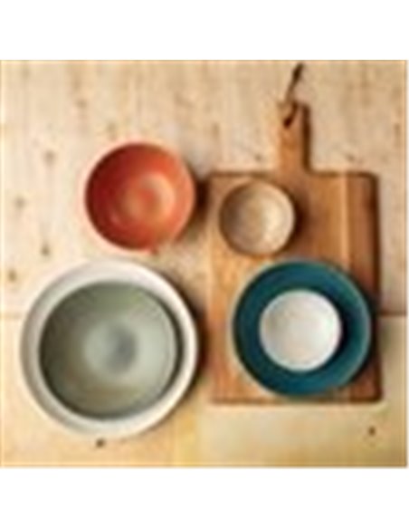 Olympia Build-a-Bowl Blue Flat Bowls 190mm (Pack of 6)