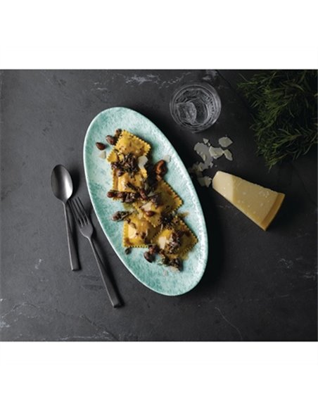 Churchill Studio Prints Stone Chefs Plates Aquamarine 299 x 150mm (Pack of 12)