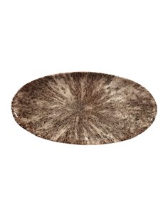 Churchill Studio Prints Stone Chefs Plates Zircon Brown 347 x 173mm (Pack of 6)