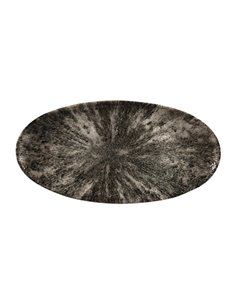 Churchill Studio Prints Stone Chefs Plates Quartz Black 347 x 173mm (Pack of 6)