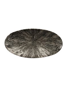 Churchill Studio Prints Stone Chefs Plates Quartz Black 299 x 150mm (Pack of 12)