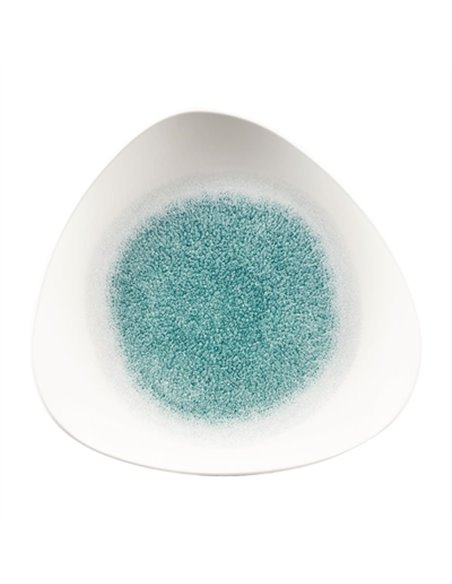 Churchill Studio Prints Raku Triangle Plates Jade Green 265mm (Pack of 12)