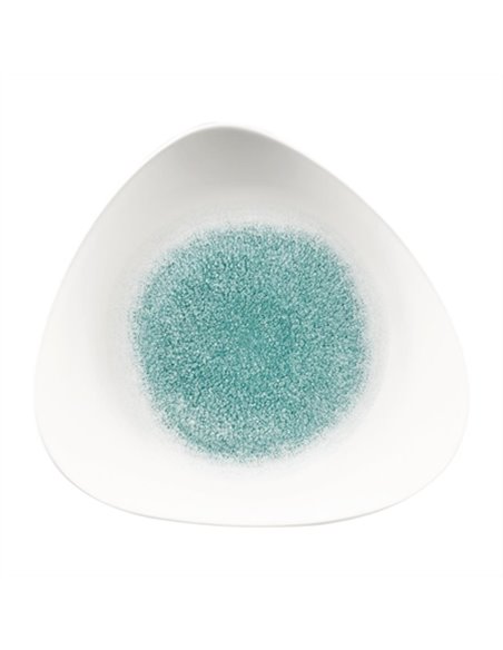 Churchill Studio Prints Raku Triangle Plates Jade Green 311mm (Pack of 6)