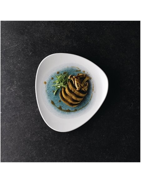 Churchill Studio Prints Raku Triangle Plates Jade Green 311mm (Pack of 6)