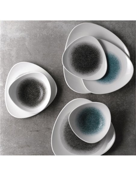 Churchill Studio Prints Raku Triangle Plates Jade Green 311mm (Pack of 6)