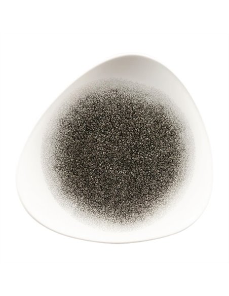 Churchill Studio Prints Raku Triangle Plates Quartz Black 192mm (Pack of 12)