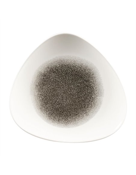 Churchill Studio Prints Raku Triangle Plates Quartz Black 229mm (Pack of 12)