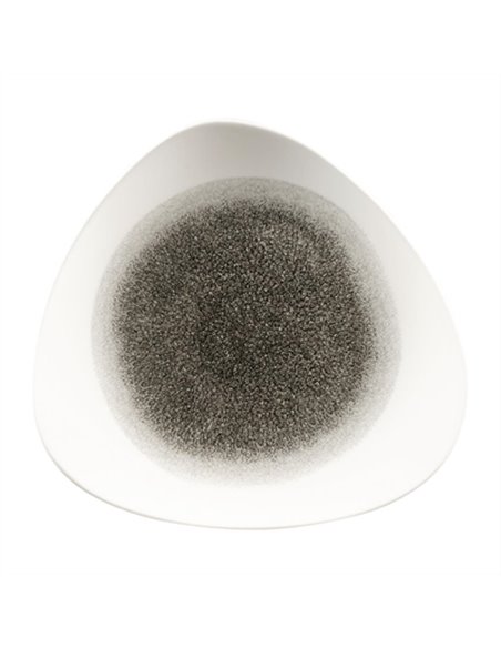 Churchill Studio Prints Raku Triangle Plates Quartz Black 265mm (Pack of 12)