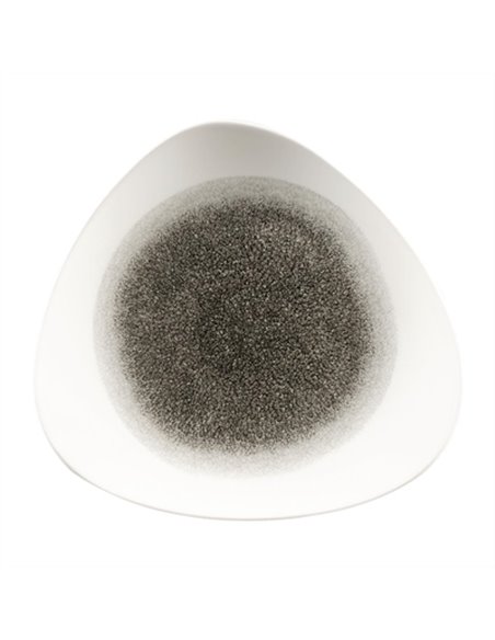 Churchill Studio Prints Raku Triangle Plates Quartz Black 311mm (Pack of 6)