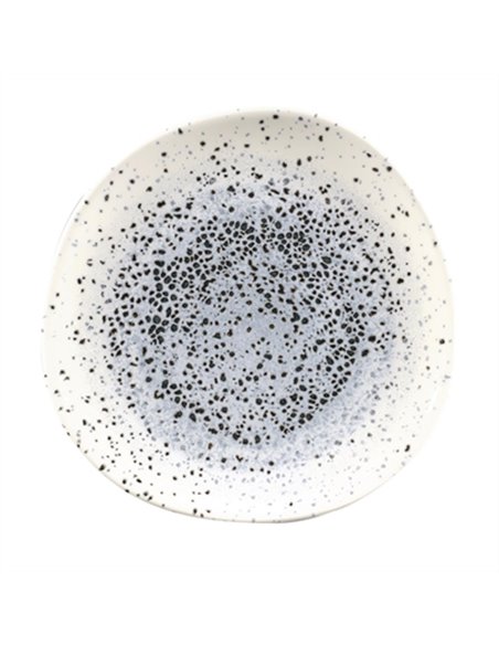 Churchill Studio Prints Mineral Blue Centre Organic Round Plates 210mm (Pack of 12)