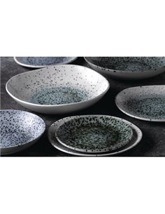 Churchill Studio Prints Mineral Green Centre Print Organic Round Plates 186mm (Pack of 12) 2