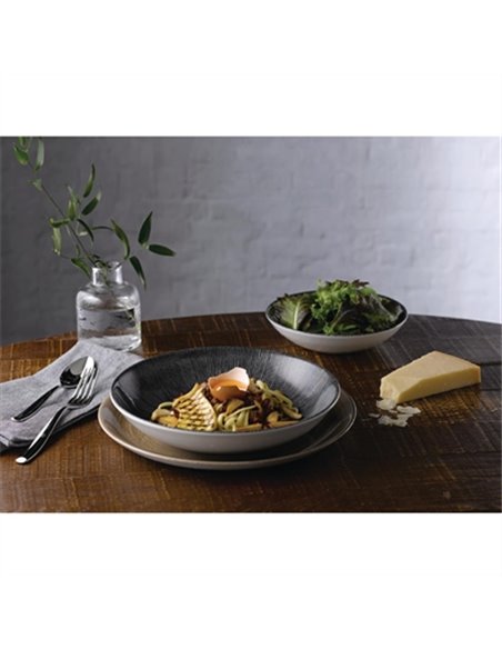 Churchill Studio Prints Agano Coupe Bowls Black 182mm (Pack of 12)