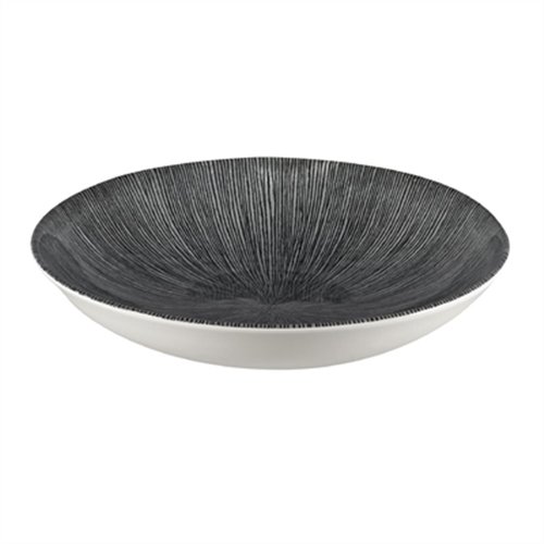 Churchill Studio Prints Agano Coupe Bowls Black 248mm (Pack of 12)