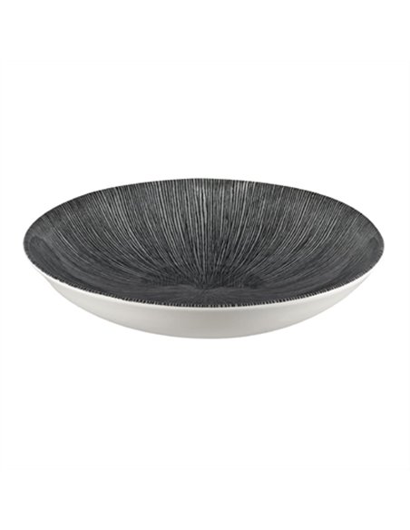 Churchill Studio Prints Agano Coupe Bowls Black 248mm (Pack of 12)