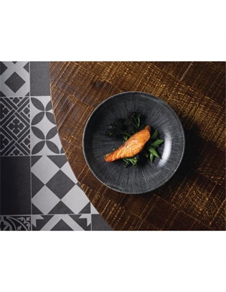 Churchill Studio Prints Agano Coupe Bowls Black 248mm (Pack of 12)