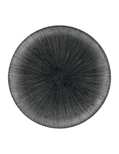 Churchill Studio Prints Agano Coupe Plates Black 288mm (Pack of 12)